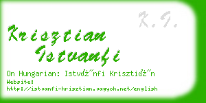 krisztian istvanfi business card